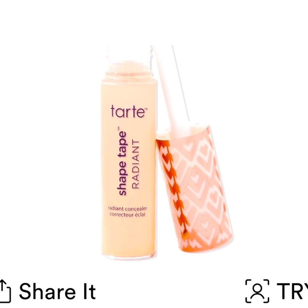 Tarte Shape Tape Radiant Concealer with Peach and Cream Design. 20 B light